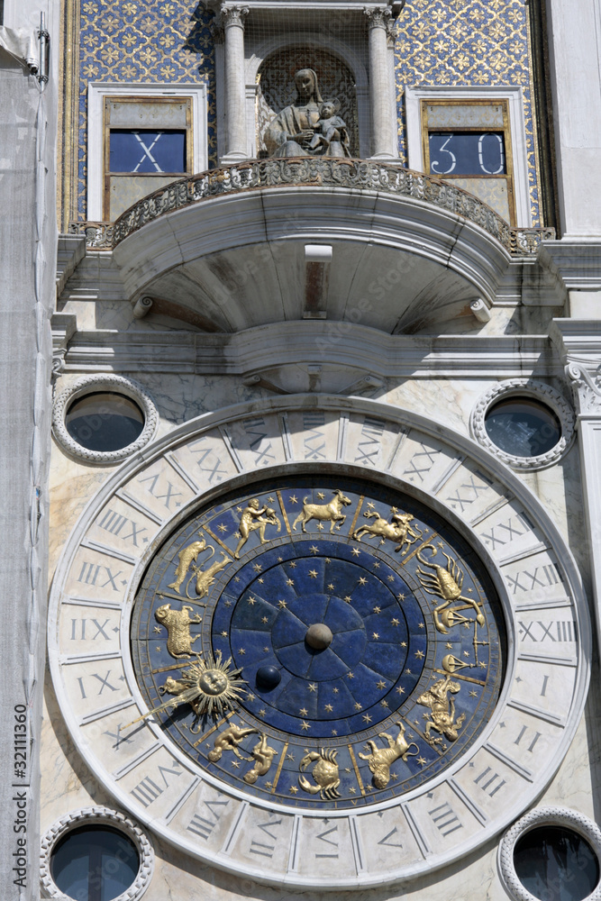 Horloge, place Saint Marc, Venise