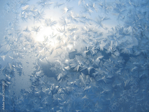 Cuadro en lienzo frozen winter glass