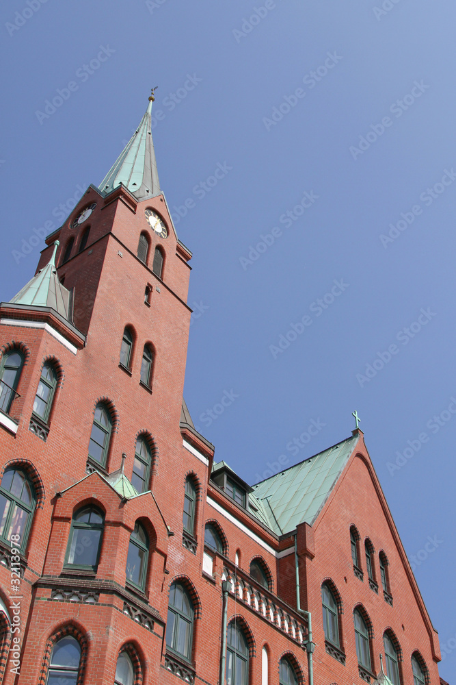Schwedische Gustaf-Adolf-Kirche in Hamburg