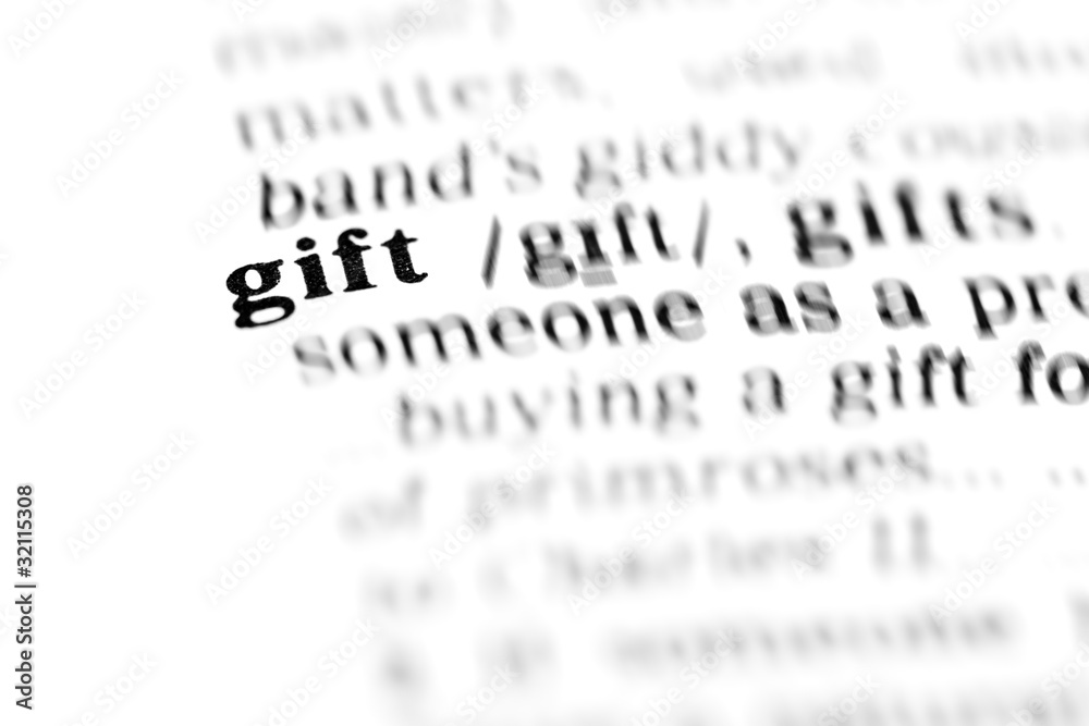 Fototapeta premium gift (the dictionary project)