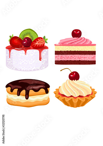 Collection of beautiful cakes