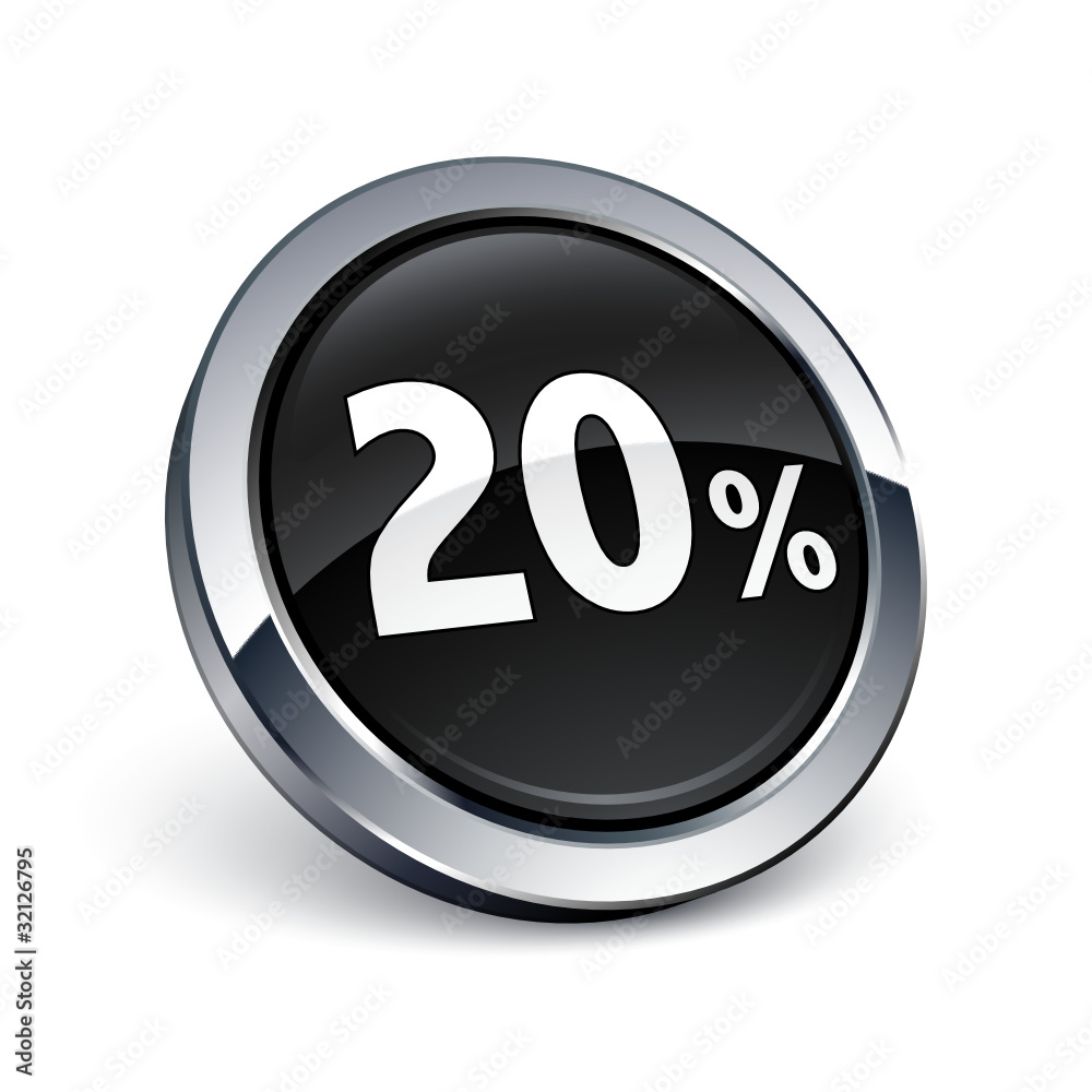 icône bouton internet 20%