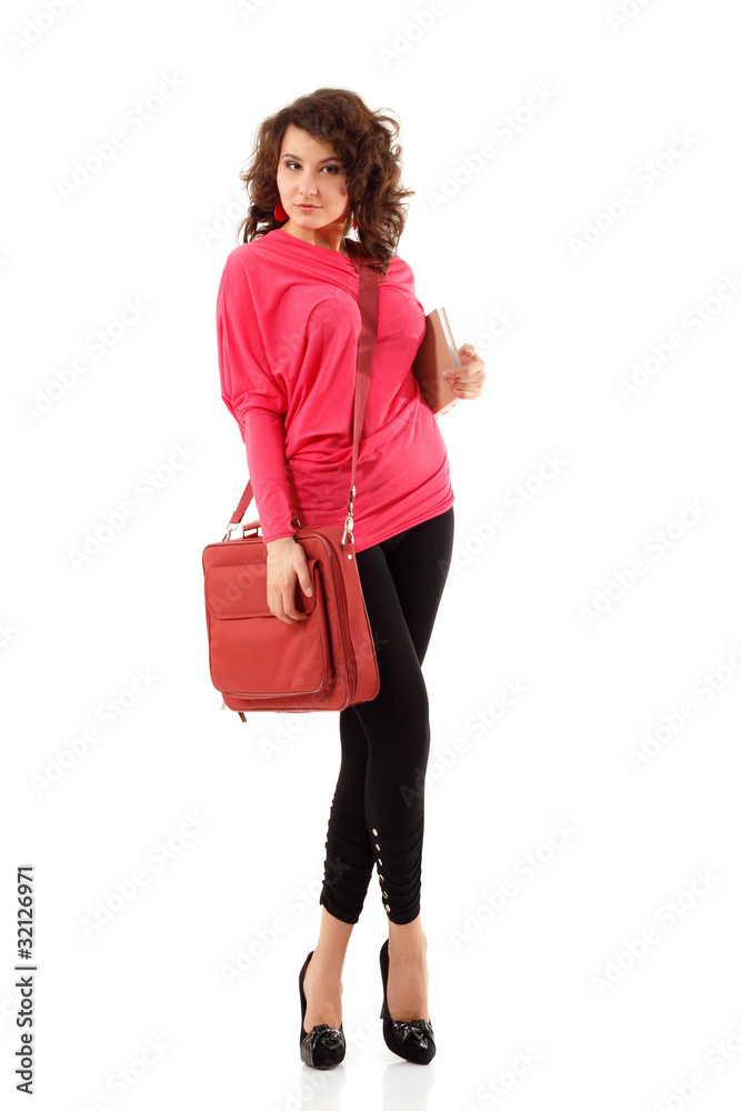 teenager girl full length isolated on white teenager girl full length isolated on white