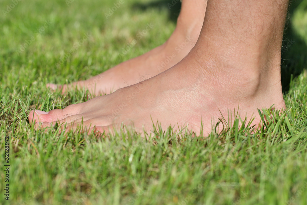 Naklejka premium Barfuß