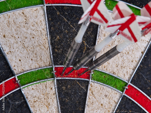 three darts, successful hit, 180