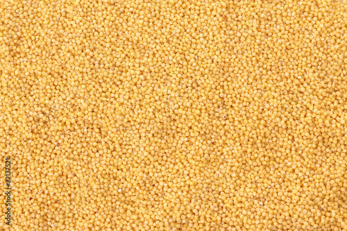 Pilled millet seeds as texture