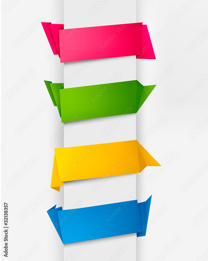Abstract origami speech bubble vector background Abstract origami speech bubble vector background
