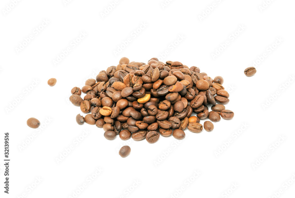 Coffee Beans Isolated on White Background Coffee Beans Isolated on White Background