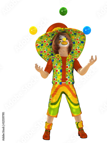 Plakat w ramie Clown