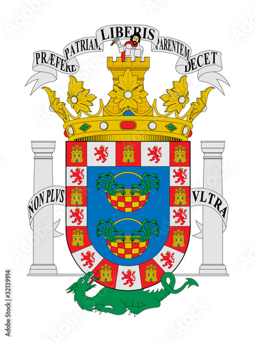 Spanish state of Melilla coat of arms