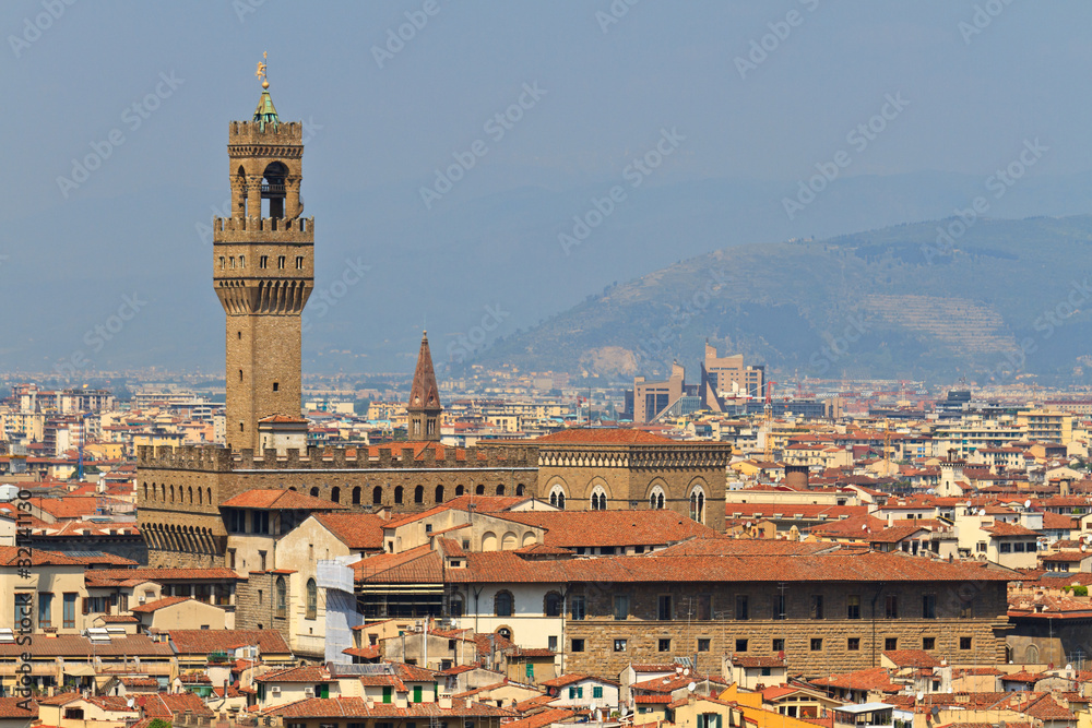 Palazzo Vecchio Tower / Campanile, Florence, Tuscany, Italy