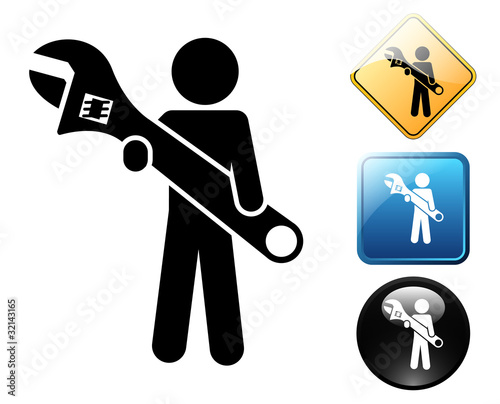 Repairs pictogram and signs