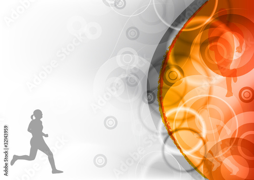 abstract running