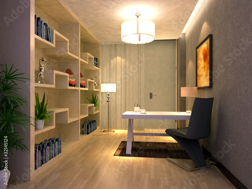 rendering office room
