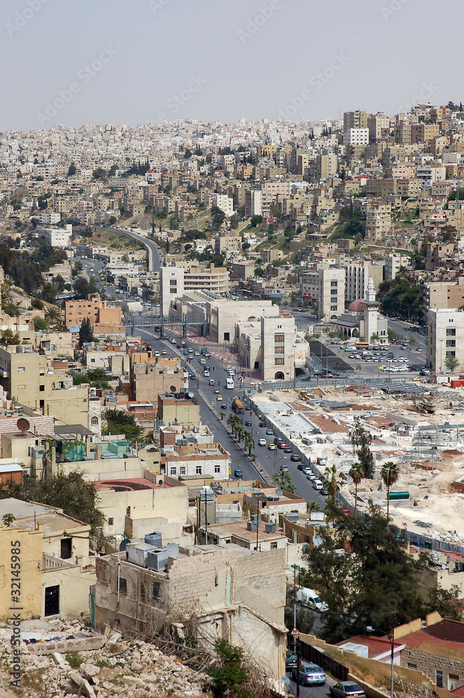 Vue depuis la citadelle d’Amman