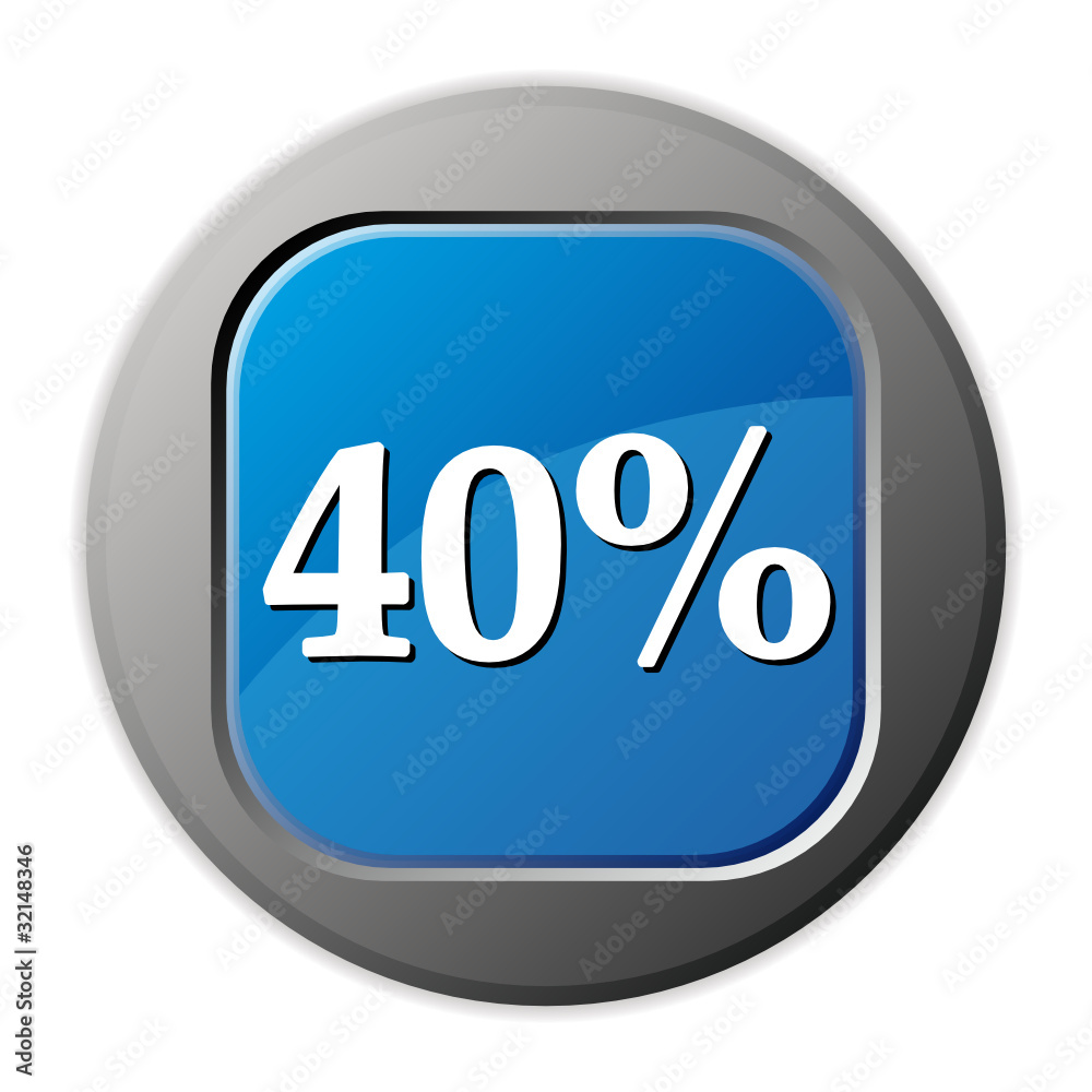 40 PERCENT ICON