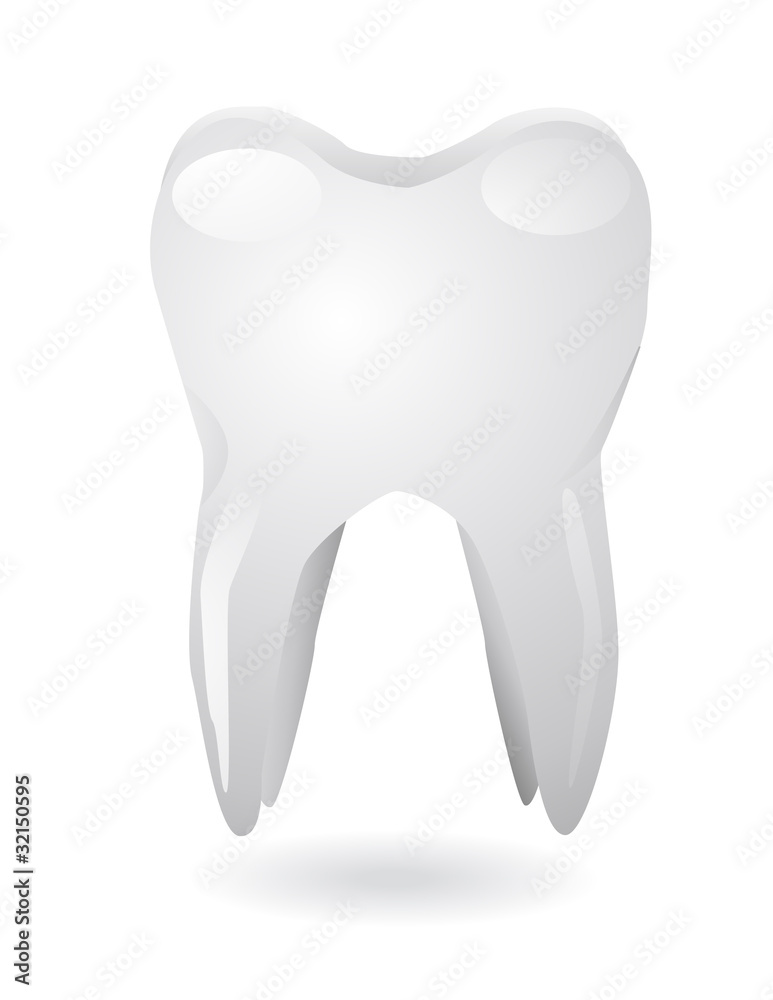 Vector illustration of white tooth Vector illustration of white tooth