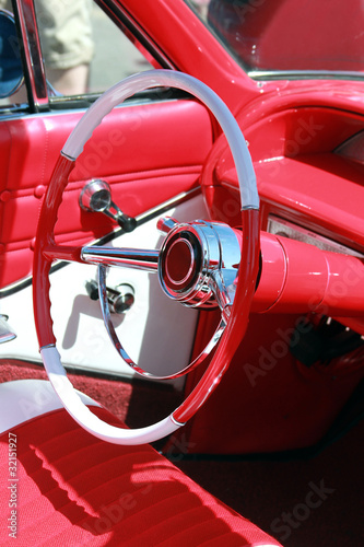 Fotografie custom classic car interior