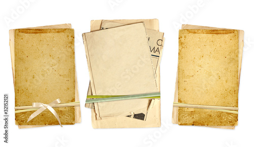 Collection old cards for scrapbooking