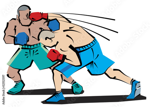 ボクシング カウンターパンチ Stock Illustration Adobe Stock