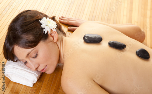 Girl getting a spa treatment