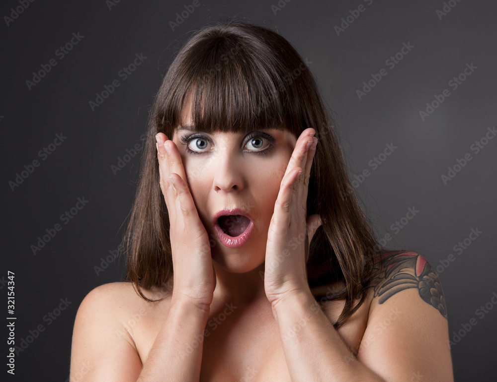 Astonished woman Astonished woman