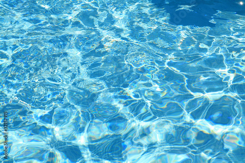 blue water surface in outdoor pool