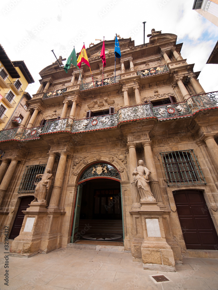 Pamplona city hall, Navarra, Spain Pamplona city hall, Navarra, Spain