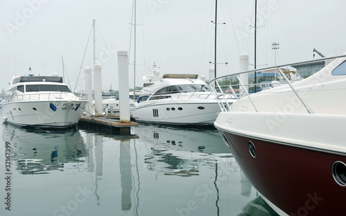yachts at marina