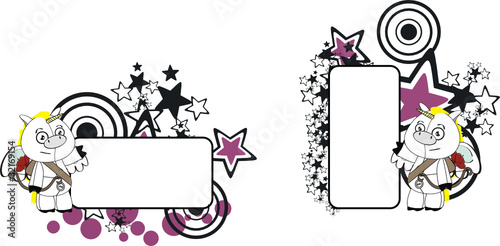 unicorn plush cartoon copyspace