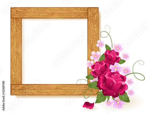 Design wooden photo frames