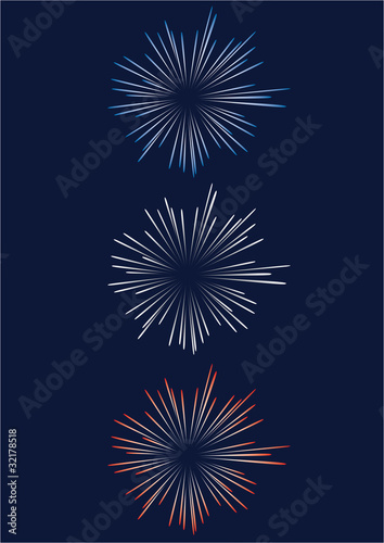 Artifice bleu-blanc-rouge