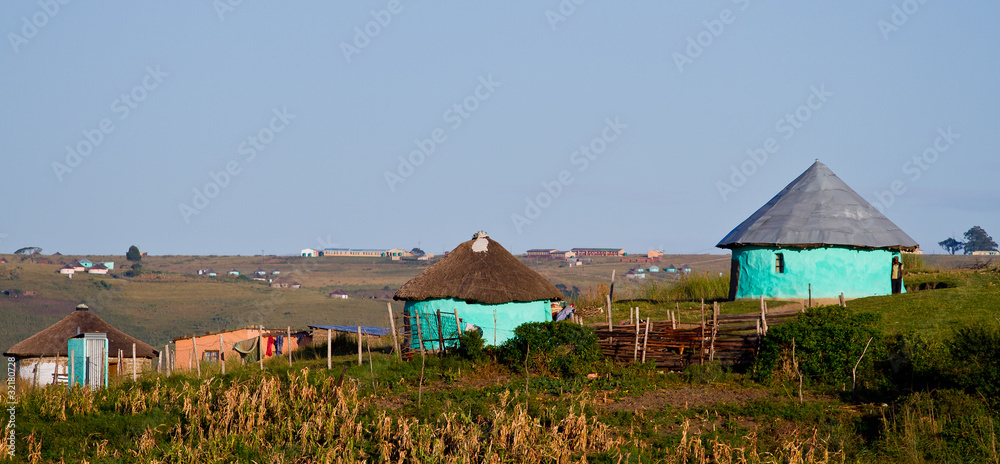 Naklejka premium rural housing in the eastern cape
