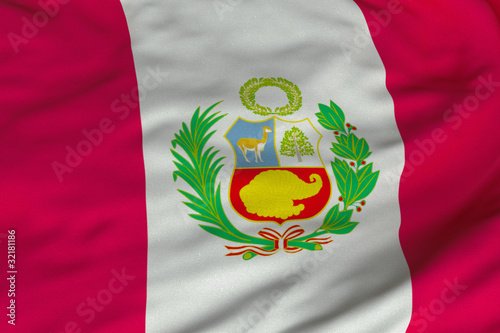 Peruvian State Flag