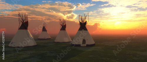 Native American Teepees