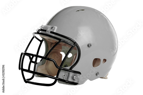 Gray Football Helmet