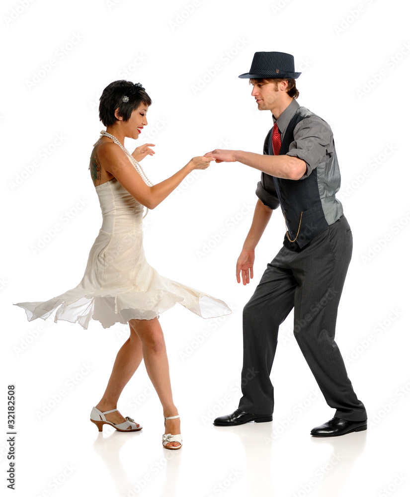 Naklejka premium Couple Dancing