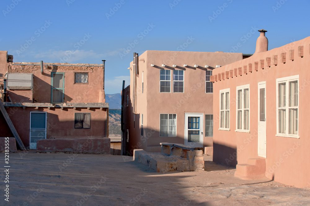 Native American houses in Acoma Pueblo, NM Native American houses in Acoma Pueblo, NM