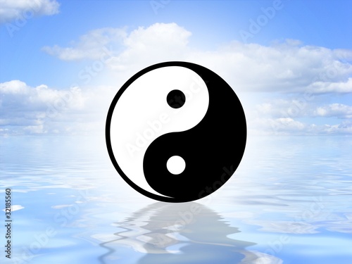 Yin Yang on water