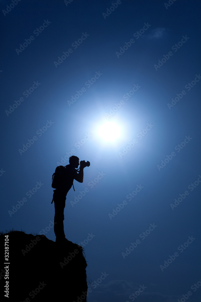 photographer's silhouette
