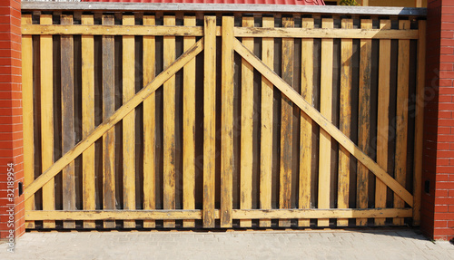 wooden gate photo