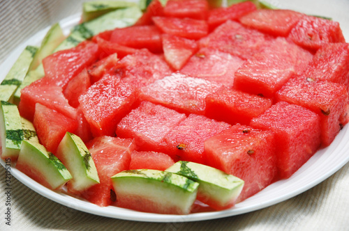 image of watermelon on plate