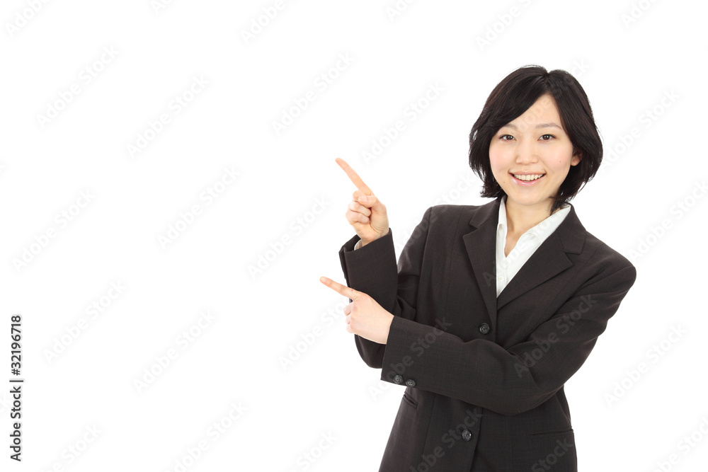 指さしするOL 指さしするOL