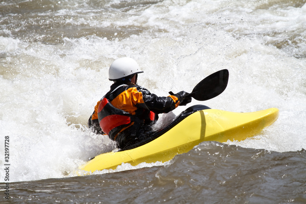 kayaker, freestyle competition