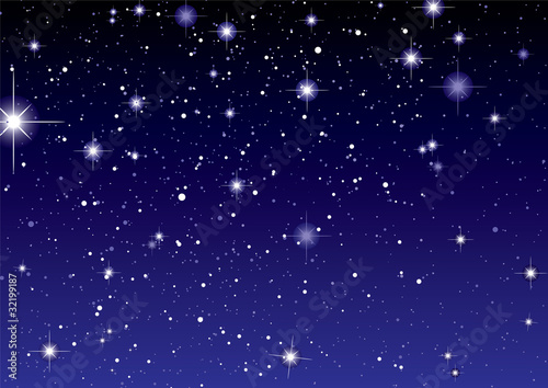 Space view dark star sky