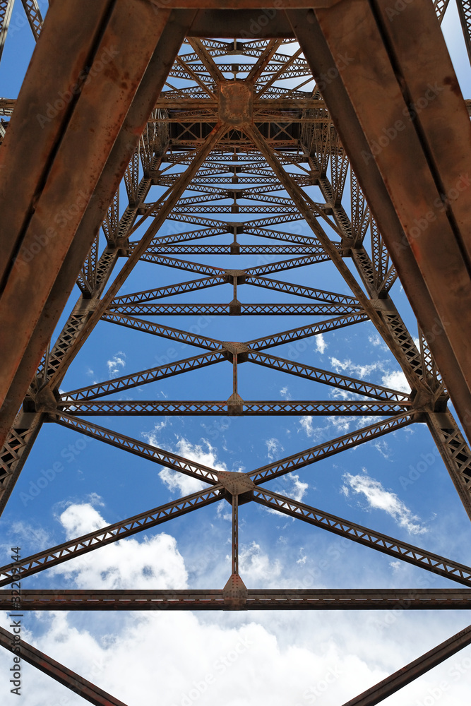 Structure métallique d'un pont de voie ferrée (Tren a las Nubes)