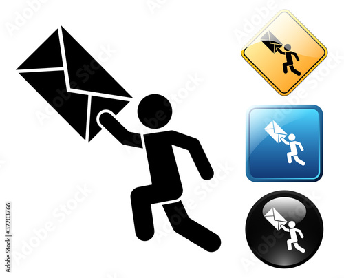 Special delivery pictogram and signs