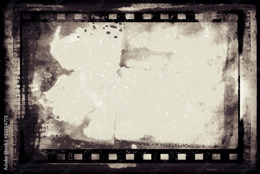 Obraz premium Grunge film frame with space for your image or text