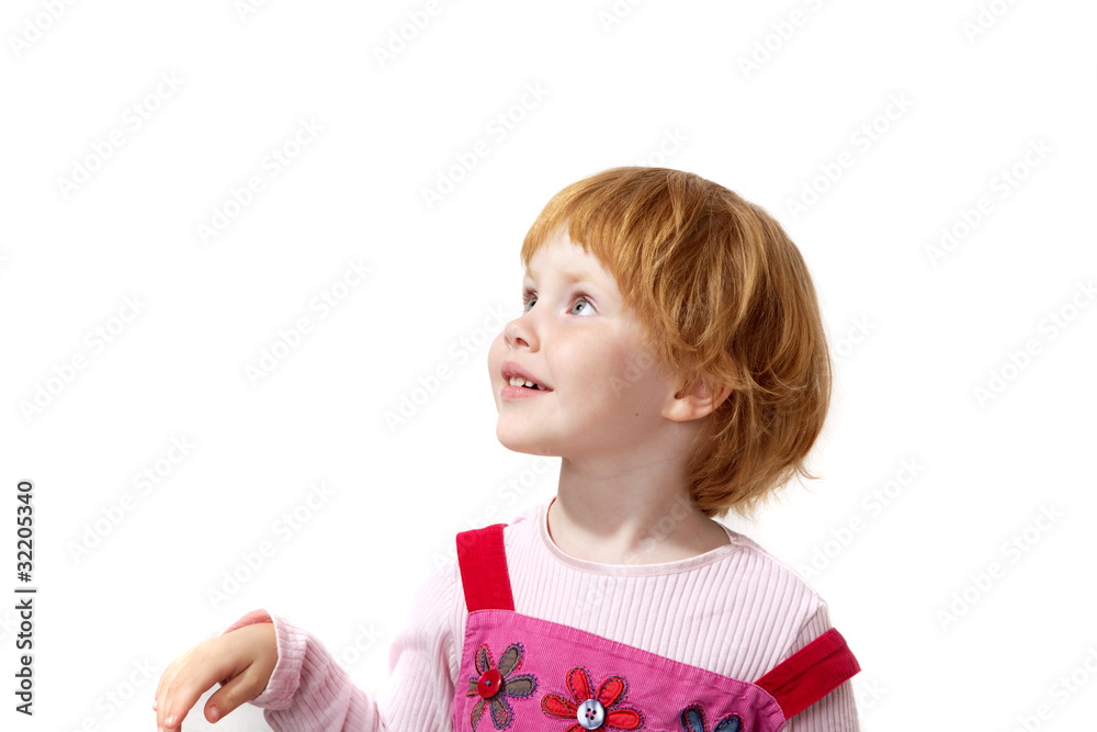 Red-hair little girl Red-hair little girl