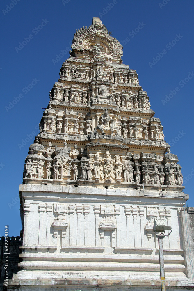 Sculptured Temple Tower